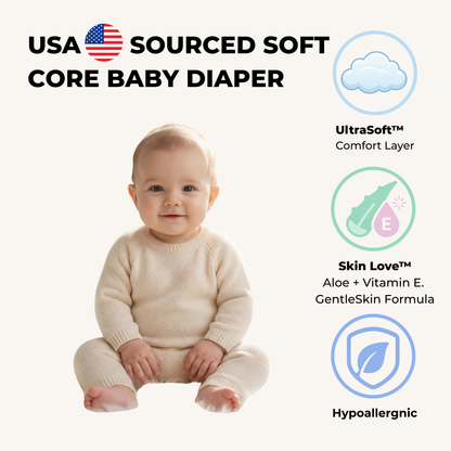 Raha Baby with Absorb-X Core, Size 3, 6-12kg, 60 diapers pants.